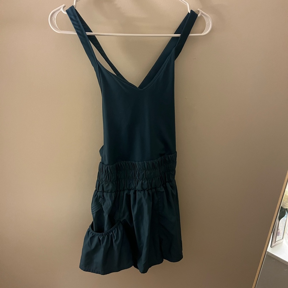 Free people Get your Flirt on Shortsie (romper)